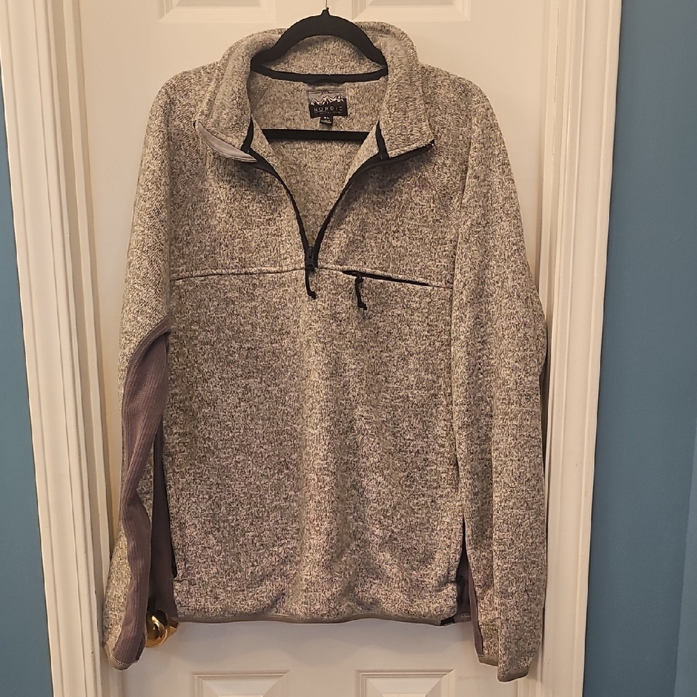 J. Crew Men's Heathered Zip-Up Sweater